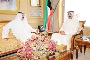 الشيخ محمد الخالد مستقبلا زيد العازمي﻿