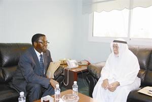 المستشار راشد الحماد مستقبلا احمد ستيومو﻿