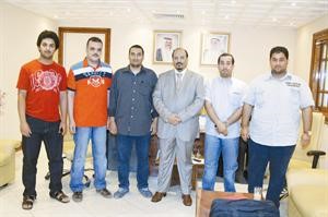 دعوض العنزي مع مجموعة من طلبتنا الدارسين في القاهرة﻿