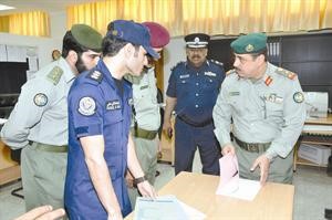 وفد الحرس الوطني يطلع على تنظيمات اكاديمية سعد العبدالله في مجال التدريب والتعليم
