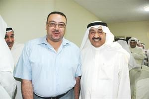  الرئيس الخرافي مع الزميل اسامة دياب