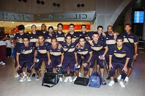 وفد فريق النصر قبل توجهه الى القاهرة	قاسم باشا﻿