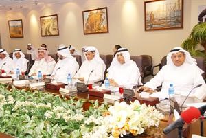 الوكلاء المساعدون خلال المؤتمر الصحافي
اسامة البطراوي