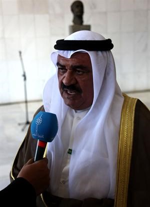مصطفى الشمالي متحدثا للصحافيين﻿