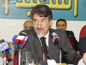 السفير سالم الزمانان متحدثا بعد لقائه الرئيس علي عبدالله صالح
