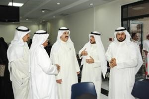 ديعقوب الرفاعي خلال جولته في صالة التسجيل﻿