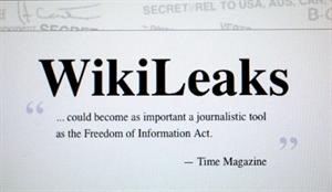 واجهة موقع ويكيليكس الاميركي