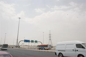 الغيوم كما بدت في سماء الكويت امس﻿