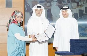 شهادة لاحدى الخريجات
