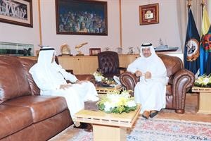 الشيخ جابر المبارك مستقبلا دجاسم التمار﻿
