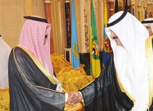سمو ولي العهد يتلقى التهاني من خالد الجارالله