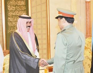تهنئة من الحرس الوطني لسمو ولي العهد الشيخ نواف الاحمد
