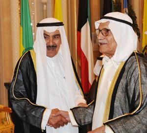 دصالح العجيري يقدم التهاني للشيخ مبارك العبدالله الاحمد