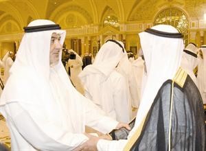 صاحب السمو الامير يتلقى التهاني من صالح عاشور