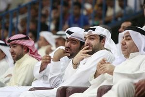 خالد الروضان وياسر ابل وجواد عبدالله وحسين عاشور يتابعون المباريات
﻿