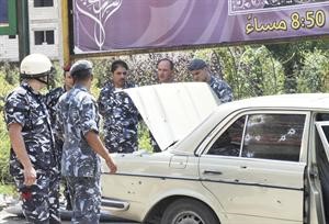 قوات الامن اللبناني في موقع الاشتباك مع امير فتح الاسلام في شتورا البقاع﻿