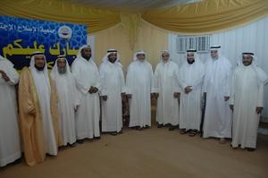 دجمعان الحربش ودناصر الصانع وعبدالله العتيقي ودمساعد مندني مع المهنئين
سعود سالم
