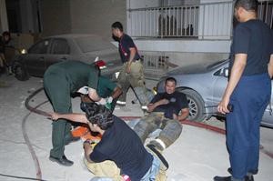 الحريق استمر 3 ساعات﻿