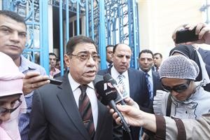 النائب العام المصري يدلي بتصريح للفضائيات﻿