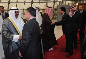 الشيخ مشعل الاحمد مرحبا بالعاهل الاردني الملك عبدالله الثاني﻿