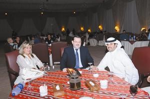 الشيخ دعيج الخليفة وكفاح ملحم وهالة القدوميانور الكندري