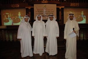 دصلاح المضحي ومبارك العجمي خلال اللقاء
