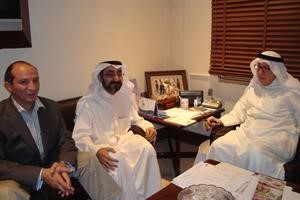 محمد حاتم خلال لقائه برجس البرجس