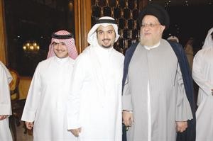 ﻿الشيخان خالد ومحمد احمد الخالد يرحبان بالسيد محمد المهري﻿