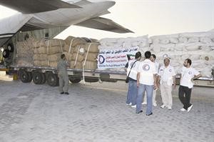 ﻿جانب من المساعدات الكويتية للشعب الباكستاني﻿
