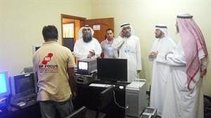 وليد الشعيب وعبدالله براك يتفقدان استديو البث﻿