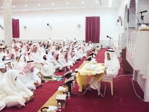 ابراهيم الكفيف يلقي محاضرة في مسجد بيبي البدر﻿