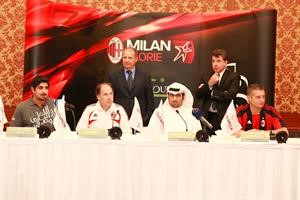 فرانكو باريزي وخالد الروضان ودانييلي ماسارو يتحدثون في المؤتمر الصحافي