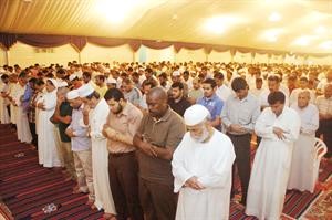 الصلاة في الساحات الخارجية