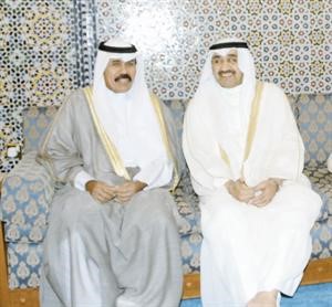 سمو ولي العهد الشيخ نواف الاحمد والرئيس جاسم الخرافي
