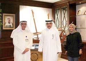 معلي الفوزان مستقبلا دصلاح المضحي واحدى المهنئات