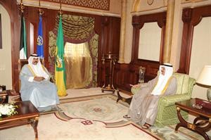 سمو نائب الامير مستقبلا براك النون﻿
