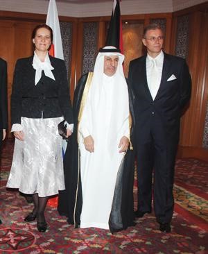 السفير السعودي دعبدالعزيز الفايز مهنئا السفير ايفان لانشارش	قاسم باشا
﻿