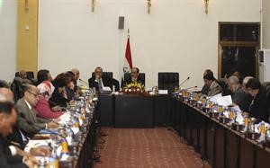رئيس الوزراء العراقي المنتهية ولايته نوري المالكي خلال اجتماع وزاري حول الاحصاء السكاني للعراق 	افپ﻿