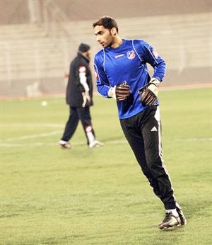 مصعب الكندري عاد الى التدريب مع الابيض