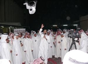 عبدالعزيز الشمري متحدثا في المهرجان الخطابي
﻿