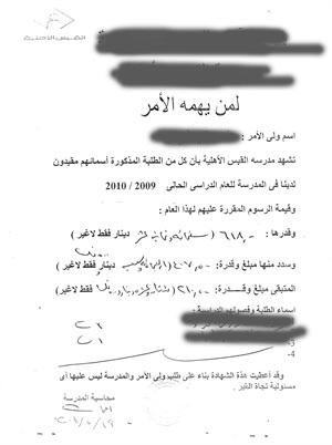رسوم غير مسددة﻿