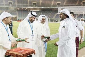 الشيخ طلال الفهد يتوج المنتخب القطري بالميداليات البرونزية 