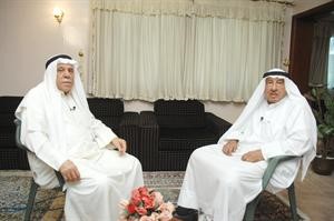 العم غانم الغانم مع الزميل منصور الهاجري
سعود سالم