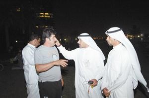 توجيه وارشاد رواد الشاطئ بمنع الشواء 	سعد هنداوي﻿