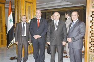 محازم الجي والوزير المستشار موسى المسلم وناصر وعلي صويلح
