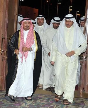 الشيخ دمحمد الصباح والسفير ضاري العجران قبيل مغادرته 
﻿