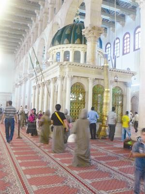 جانب من مقام النبي يحيى بن زكريا عليهما السلام