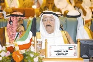 صاحب السمو الامير الشيخ صباح الاحمد مترئسا وفد الكويت في القمة