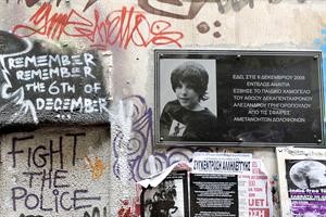 صورة المراهق اليوناني الذي قتل خلال احداث 2008	افپ﻿