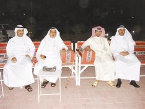 الكابتن جلال الجلال والزميل حسين البريكان ومشبب الجلال ومختار العقيلة حزمي الجلال
